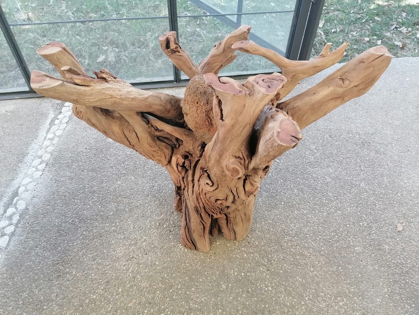 Mesa Tronco Raíz de Madera - Mesa de Centro