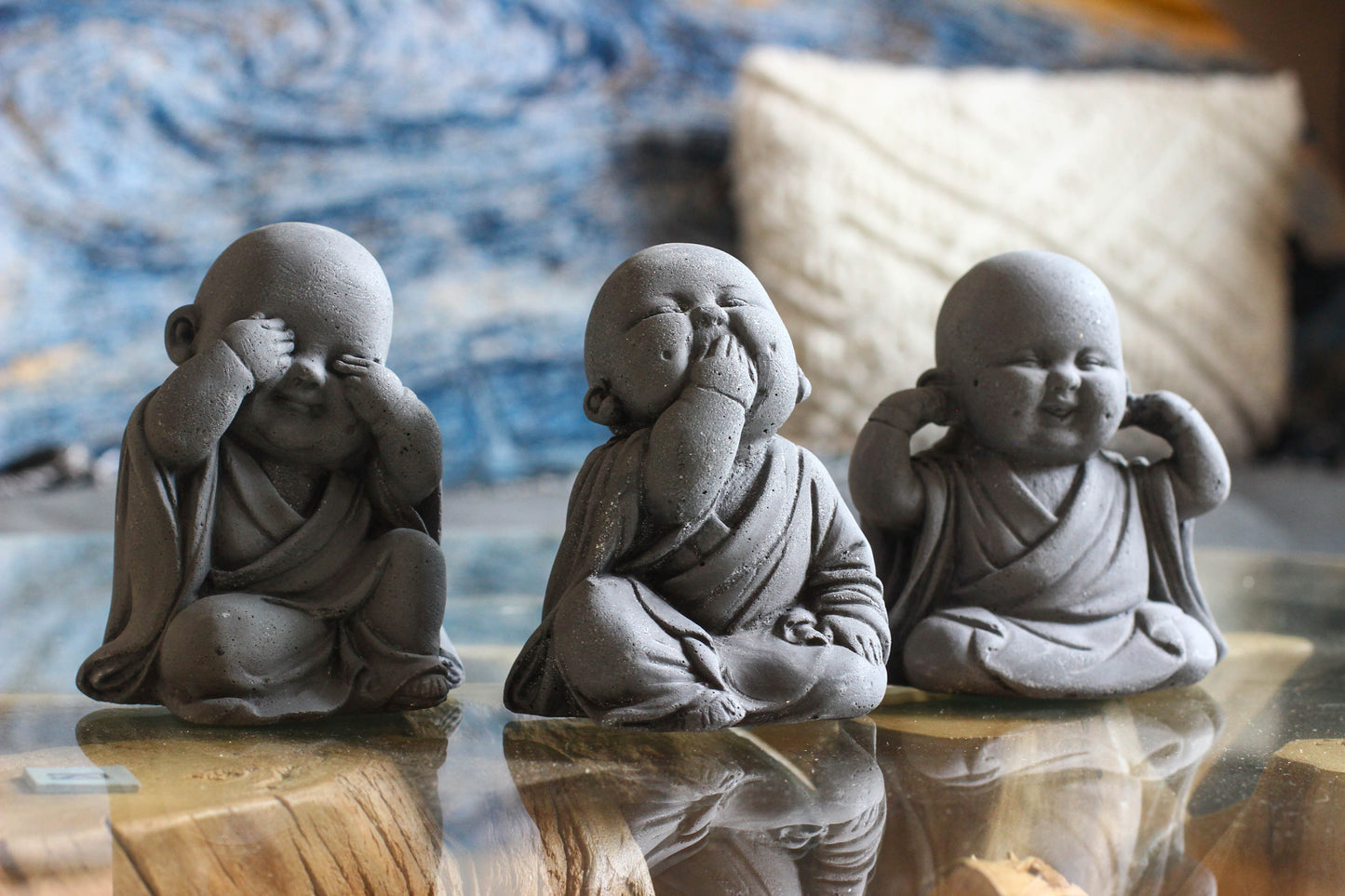 Trio de Budas Bebés - No Hablo, No Veo, No Oigo