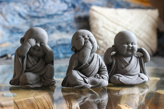 Trio de Budas Bebés - No Hablo, No Veo, No Oigo