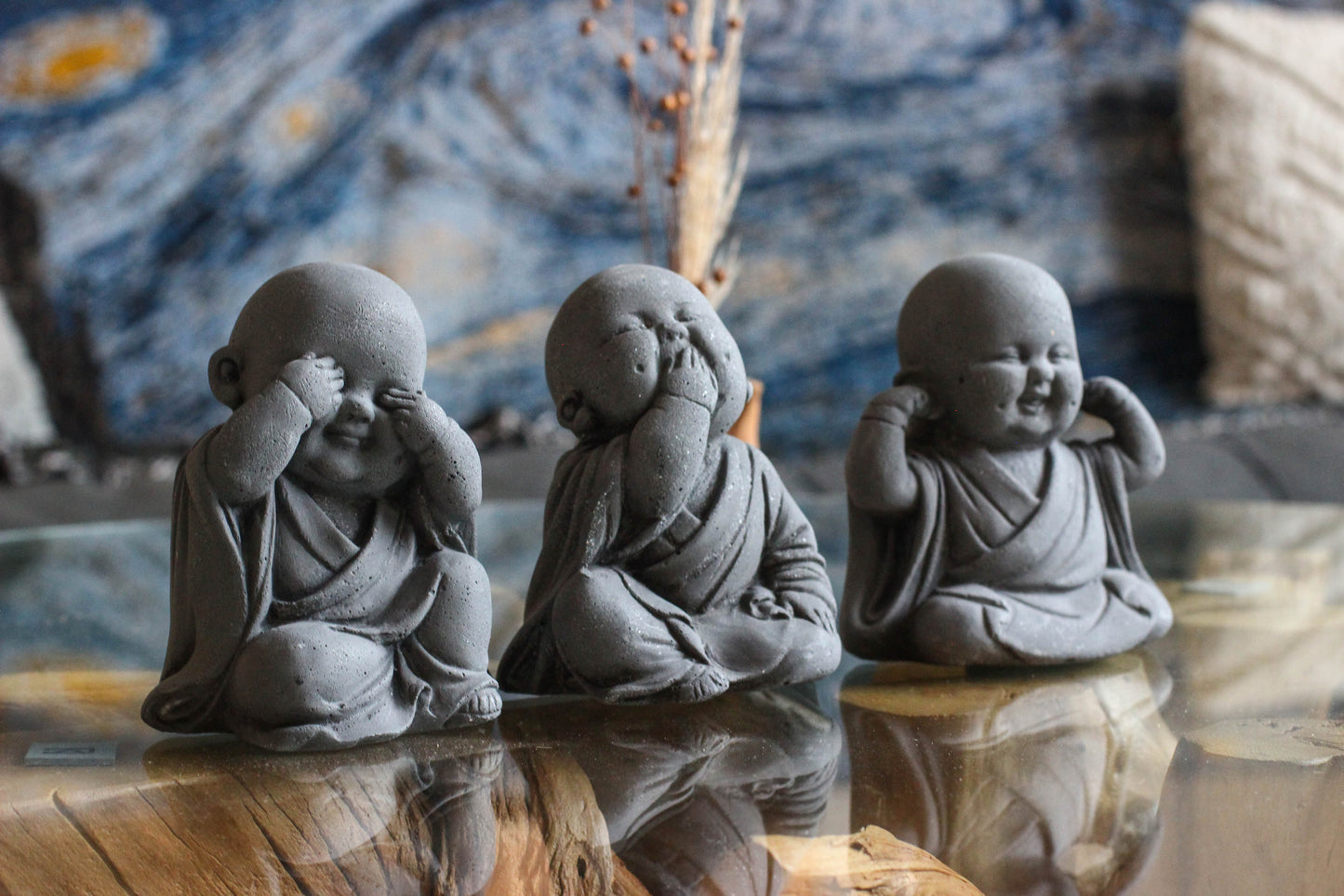 Trio de Budas Bebés - No Hablo, No Veo, No Oigo