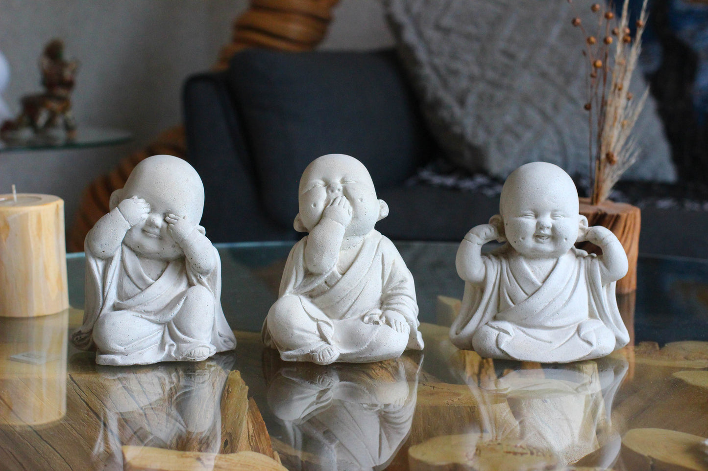 Trio de Budas Bebés - No Hablo, No Veo, No Oigo