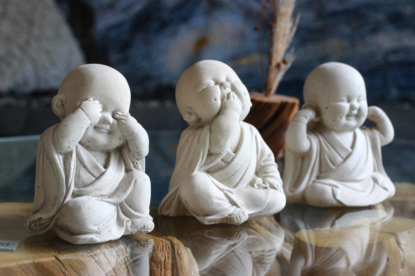 Trio de Budas Bebés - No Hablo, No Veo, No Oigo