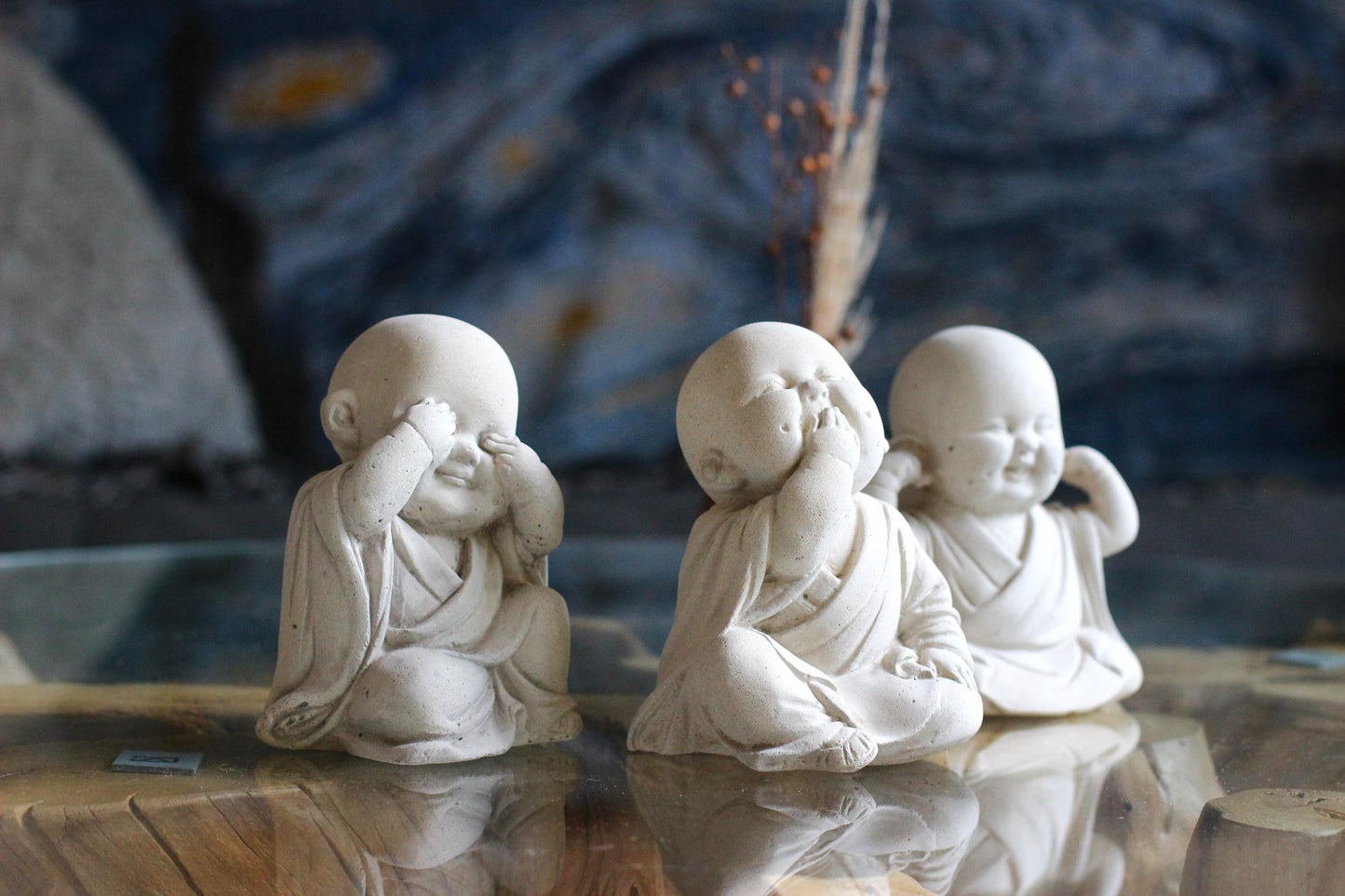 Trio de Budas Bebés - No Hablo, No Veo, No Oigo