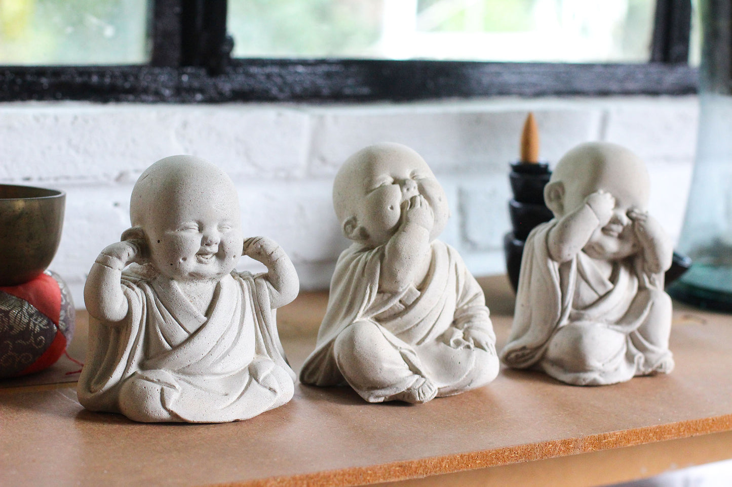 Trio de Budas Bebés - No Hablo, No Veo, No Oigo