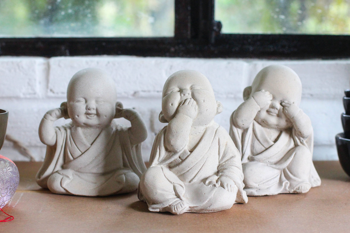 Trio de Budas Bebés - No Hablo, No Veo, No Oigo