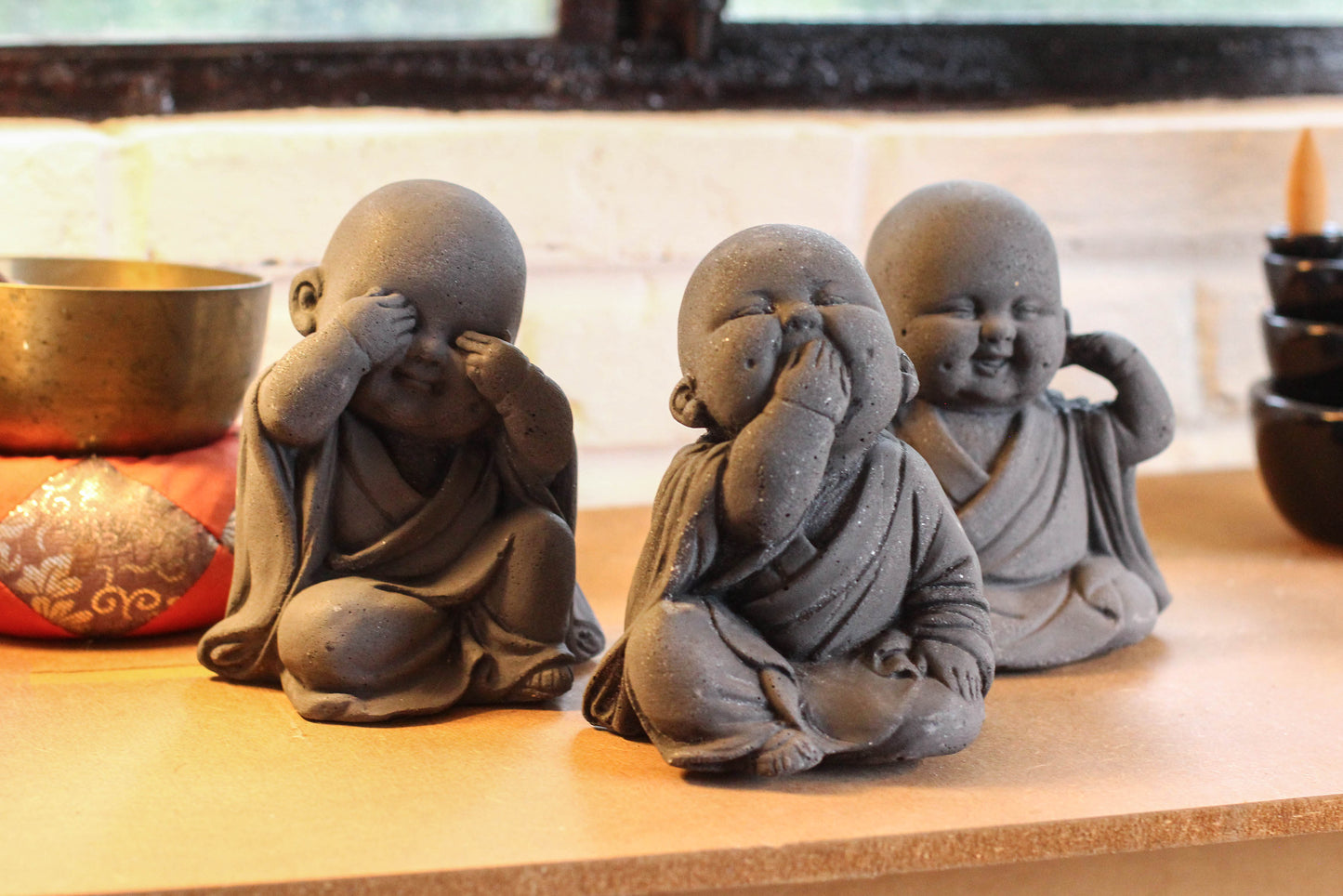 Trio de Budas Bebés - No Hablo, No Veo, No Oigo