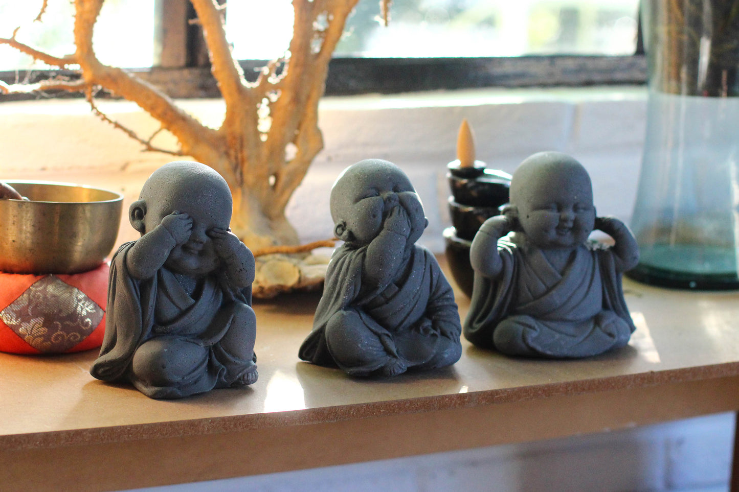 Trio de Budas Bebés - No Hablo, No Veo, No Oigo